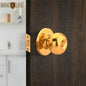 BUCKLER Premium Cylindrical Door Lock | Gold Finish Round Door Knob Lock with Keys | Heavy Duty Main Door & Room Door Security Lock