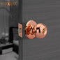 BUCKLER Premium Cylindrical Door Lock | Rose Gold Finish Round Door Knob Lock with Keys | Heavy Duty Main Door & Room Door Security Lock