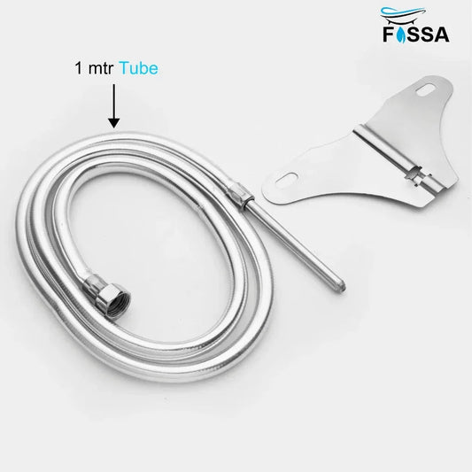 Straight Jet Spray with Heavy PVC Hose Pipe 1 Meter for Toilet